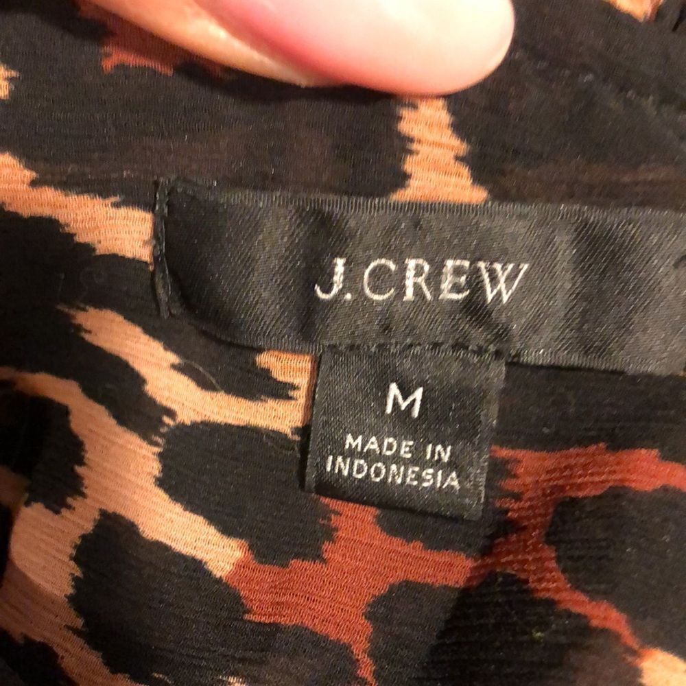 J.Crew animal print light dress layered - Picture 3 of 5